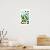 Zwei Budgerigis Poster (Küche)