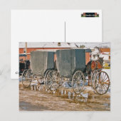 Zwei Buggyen Puddle Postkarte (Vorne/Hinten)