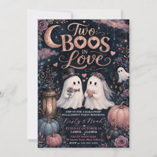 Zwei Buhls in Liebe Halloween Verlobungsparty Einladung