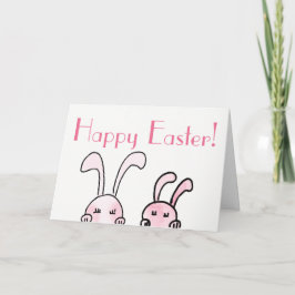 Zwei Bunnies Osterkarte Feiertagskarte