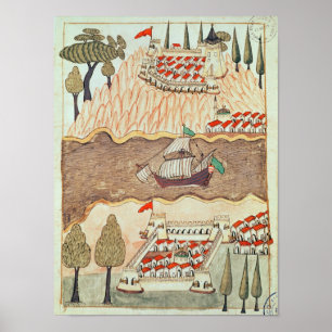 Zwei Burgen im Schwarzen Meer Poster