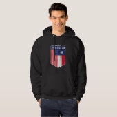 Zwei Bürger Texas und Amerika stolz darauf, wieder Hoodie (Vorne ganz)