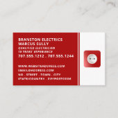 Zwei Button Power Sockel, Elektrischer Visitenkarte (Vorderseite)