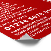 Zwei Button Power Socket, Elektrische Werbung Poster (Ecke)