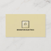 Zwei Button Power Socket & Plug, elektrisch Visitenkarte (Rückseite)