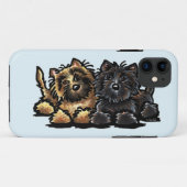 Zwei Cairn Terriers Case-Mate iPhone Hülle (Rückseite (Horizontal))