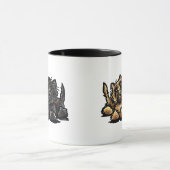Zwei Cairn Terriers Tasse (Zentrum)