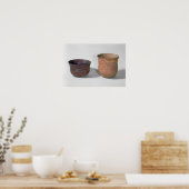 Zwei Campaniformvasen Poster (Küche)