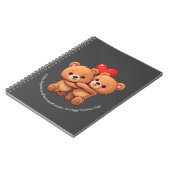 Zwei Cartoon müssen umarmt werden. Notizblock (Linke Seite)