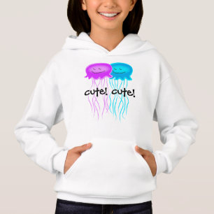 Zwei Cartoon-Quallen Hoodie