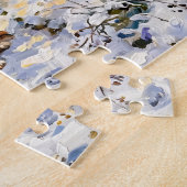 Zwei Cavalier Spaniels auf Winterweg Puzzle (Seite)