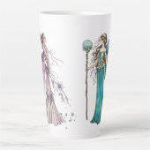 Zwei Celestis von Molly Harrison Art Milchtasse (Vorderseite)