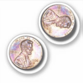 Zwei Cent Pennys Aufkleber (Vorderseite)