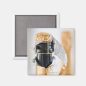 Zwei Champagnerflaschen Magnet (Vorderseite/Rückseite)