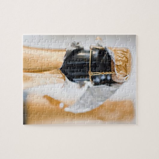 Zwei Champagnerflaschen Puzzle (Horizontal)