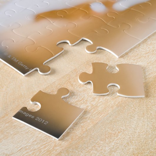 Zwei Champagnerflaschen Puzzle (Seite)