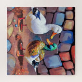 Zwei charmante Enten Puzzle (Horizontal)