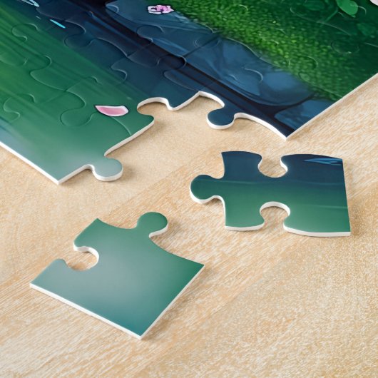 Zwei charmante Hütten Puzzle (Seite)