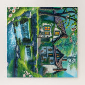 Zwei charmante Hütten Puzzle (Horizontal)