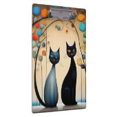 Zwei charmante Katzen Klemmbrett (Rechts)