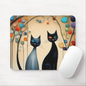 Zwei charmante Katzen Mousepad (Mit Mouse)
