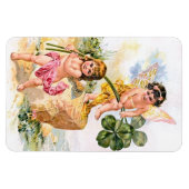 Zwei charmante Schmetterlingskinder Magnet (Horizontal)