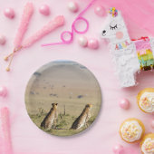 Zwei Cheetahs im Blick Pappteller (Party)