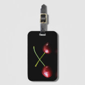 Zwei Cherries bc ltcnm Gepäckanhänger (Vorderseite Vertikal)