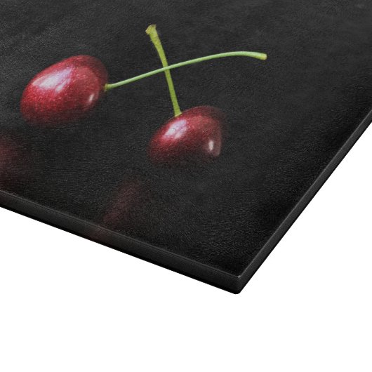 Zwei Cherries cbcnm Schneidebrett (Ecke)