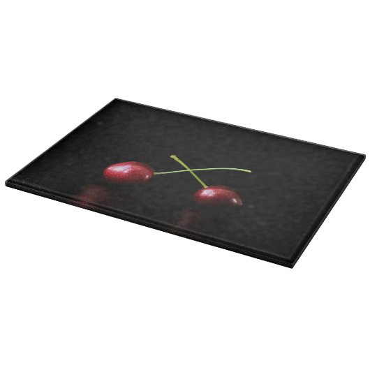 Zwei Cherries cbcnm Schneidebrett (Ecke)