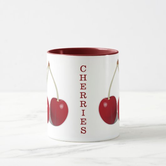 Zwei Cherries Design Coffee Tasse (Zentrum)