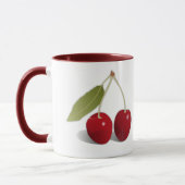 Zwei Cherries Design Coffee Tasse (Links)