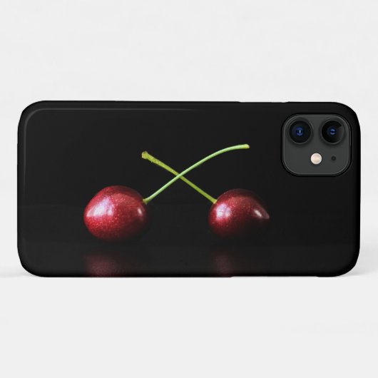 Zwei Cherries iphcna Case-Mate iPhone Hülle (Rückseite (Horizontal))