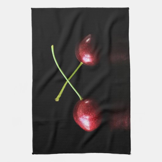 Zwei Cherries ktcnm Geschirrtuch (Vertikal)
