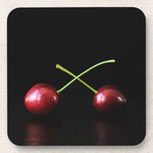 Zwei Cherries Küstenercnm Getränkeuntersetzer