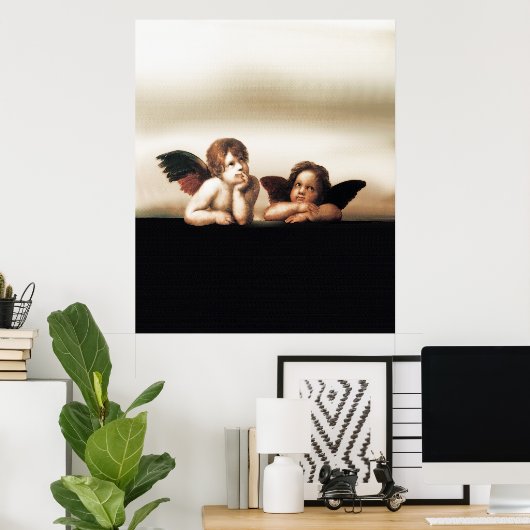 Zwei Cherub Angels Poster (Heimbüro)