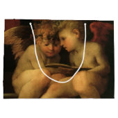 Zwei Cherubs lesen von Rosso Fiorentino, Engel Große Geschenktüte (Rückseite)