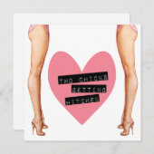 Zwei Chicks Hitched Lesben Hochzeit Einladung (Vorne/Hinten)