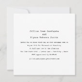 Zwei Chicks Hitched Lesben Hochzeit Einladung (Rückseite)