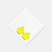 Zwei Chicks Napkin Serviette (Ecke)