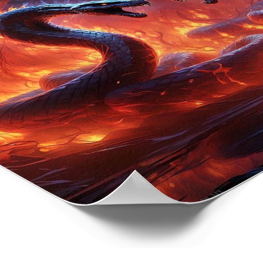 Zwei Cobras in der Hölle (8 x 10) Poster (Ecke)