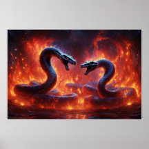 Zwei Cobras in Hell (24 x 36)