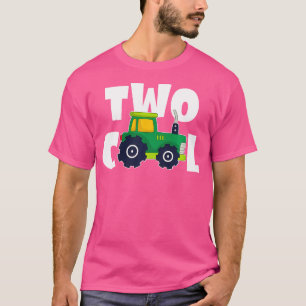 Zwei Cool 2. Geburtstag Traktor 2 Jahre Alter Jung T-Shirt