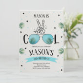 Zwei Cool Einladung (Stehend Vorderseite)