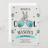 Zwei Cool Einladung (Vorne/Hinten)