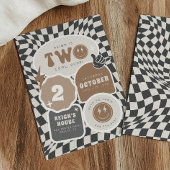 Zwei Cool, Typ! | Jungen 2. Retro Skater Geburtsta Einladung