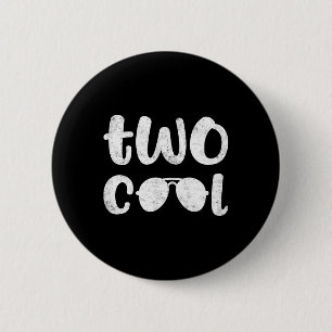Zwei Coole 2. Geburtstagsgeschenk 2 Jahre alter Ju Button