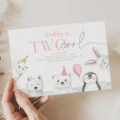 Zwei Coole Arktis-Tiere zum Geburtstag Einladung
