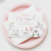 Zwei Coole Arktis-Tiere zum Geburtstag Einladung