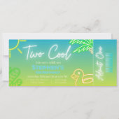 Zwei Coole Einladung zum 2. Geburtstag (Vorderseite)